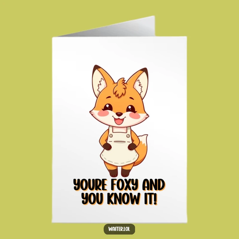Congrats! Free Printable Fox Baker Card - Cheerful Downloadable Gift