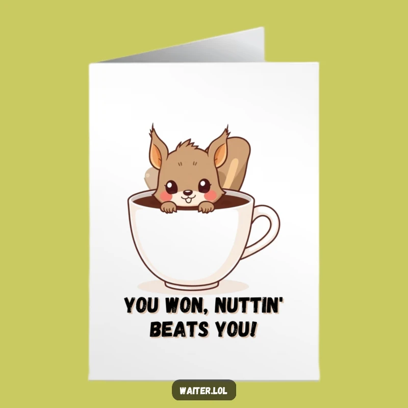 Free Printable Congrats Card: Squirrel's Big News - Funny Downloadable Gift!