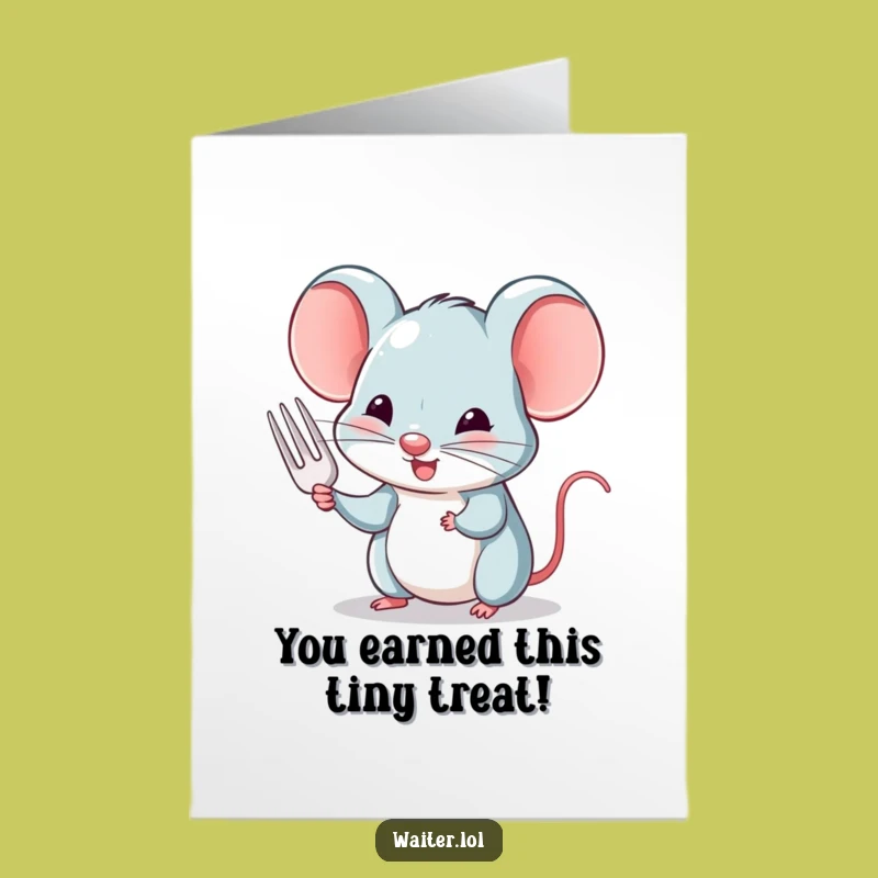 Charming Mouse Cheers Free Printable Card - Sweet Congrats Downloadable Gift
