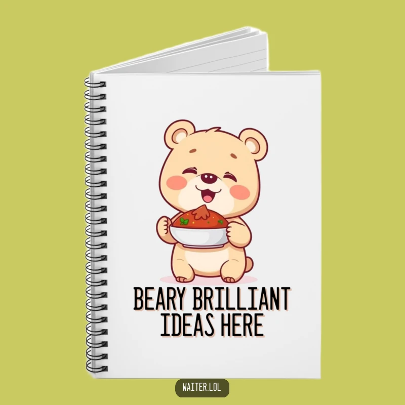 Funny Giggling Bear Cub Notebook - Jot Down Proud Moments Hilariously!