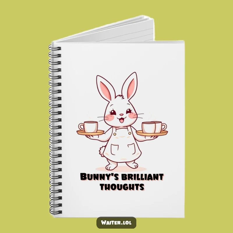 Funny Bunny Barista Notebook - Cheerful Journal for Coffee Ideas
