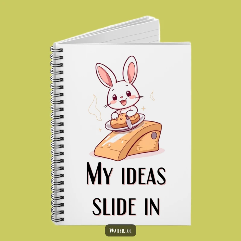 Funny Bunny Food Delivery Notebook - Jot Down Speedy Ideas