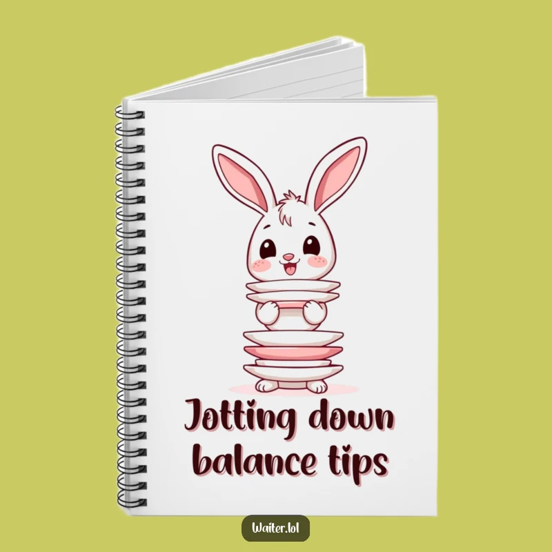 Funny Bunny's Balancing Act Notebook - Wobbly Ideas Journal