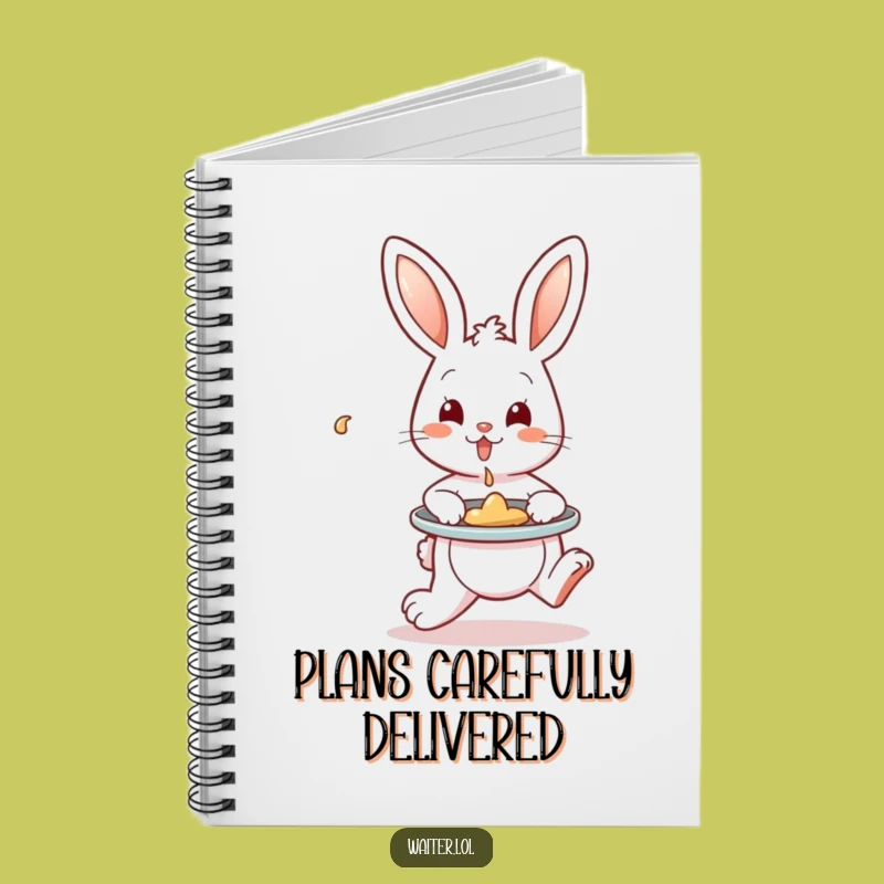 Funny Bunny Spill Notebook: Jot Down Plans, Perfect Funny Gift for Organizers!