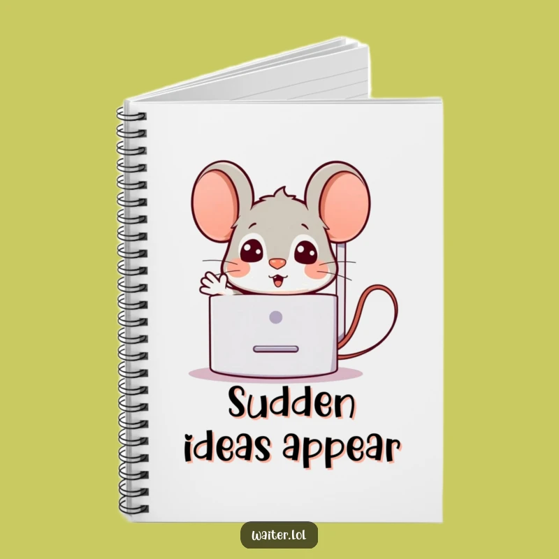 Funny Mouse Surprise Notebook: Jot Down Greetings, Perfect Funny Gift!