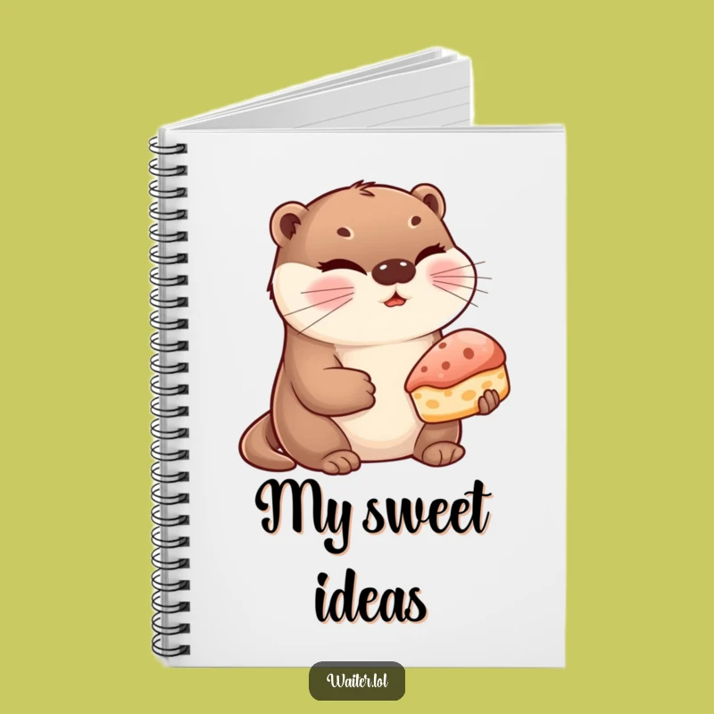 Funny Otter Pastry Notebook: Jot Down Sweet Ideas with a Winking Otter, Great Funny Gift