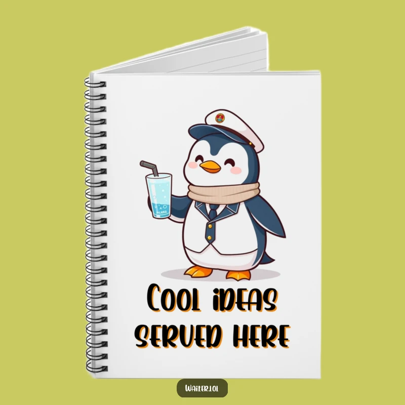 Funny Penguin Bartender Notebook: Jot Down Orders, Perfect Gift for Servers