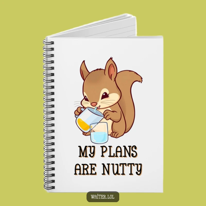 Funny Squirrel Bartender Notebook: Jot Down Ideas with a Hilarious Rodent Assistant