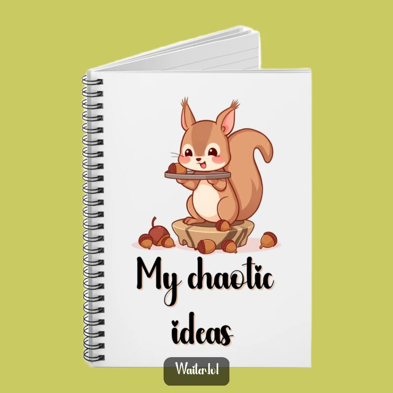 Funny Squirrel Acorn Notebook: Jot Down Ideas with a Smile!