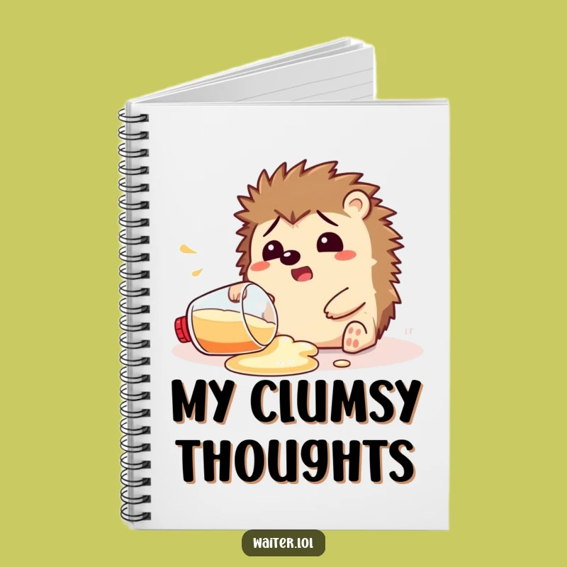 Funny Hedgehog Spill Notebook: Jot Down Thoughts with a Giggle!