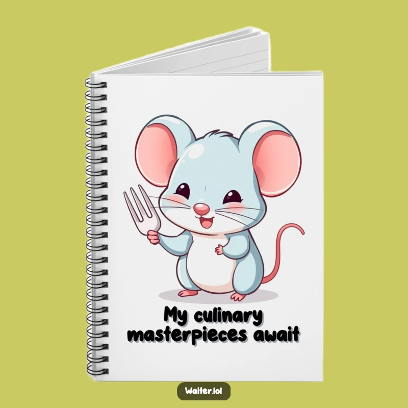 Funny Mouse Polite Nod Notebook: Jot Down Notes with Charming Humor