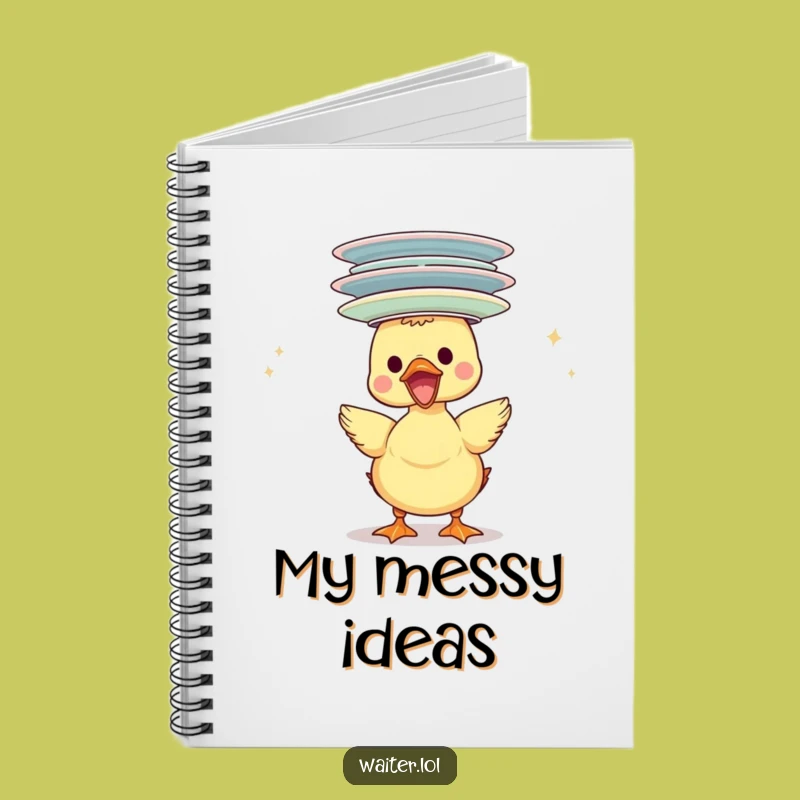 Funny Duckling Plate Stack Notebook: Joyful Journal for Ideas Gift