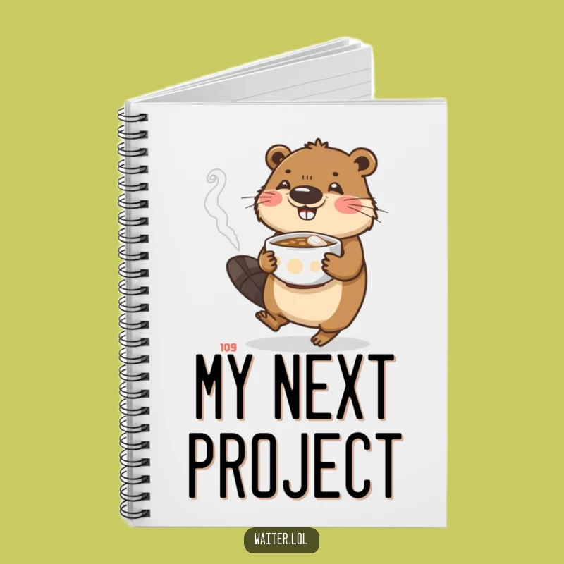 Funny Beaver Notebook: Jot Down Ideas with Diligent Care