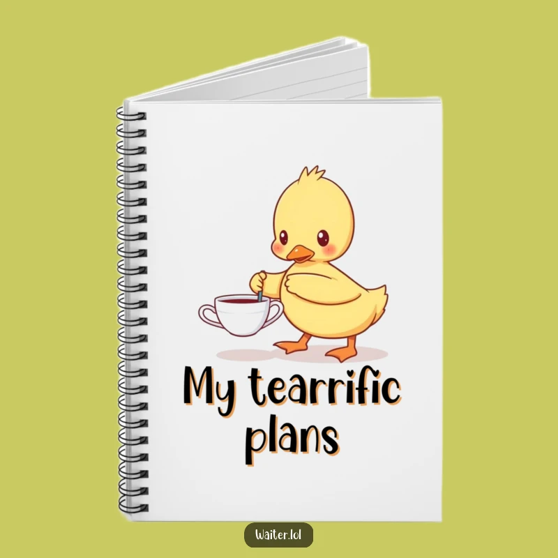 Funny Determined Duckling Notebook - Plan Your Day with Purpose