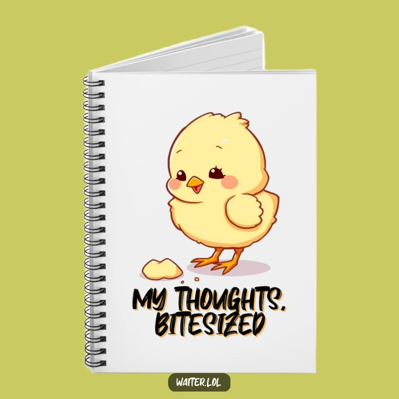 Funny Chick Pecking Notebook: Jot Down Happy Thoughts