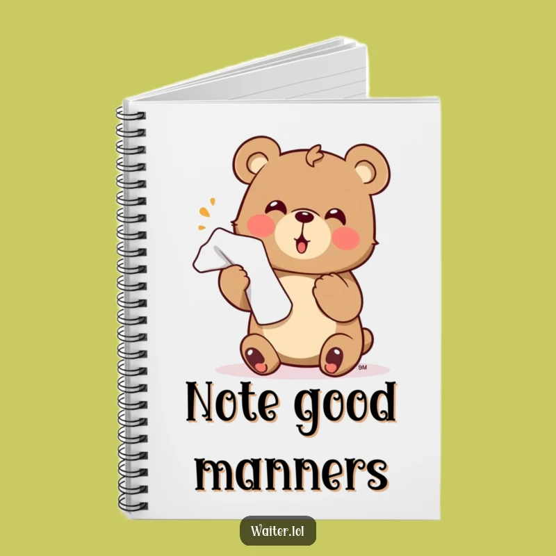 Funny Bear Notebook: Jot Down Ideas with Enthusiastic Flair