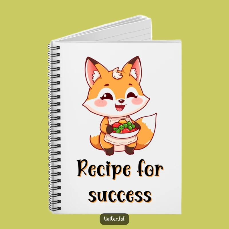 Funny Fox Chef Notebook - Jot Down Culinary Creations