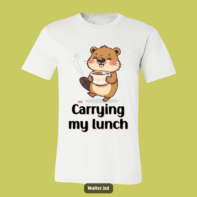 Funny Beaver Busy Tee: Carry Your Day with Dedicated Humor