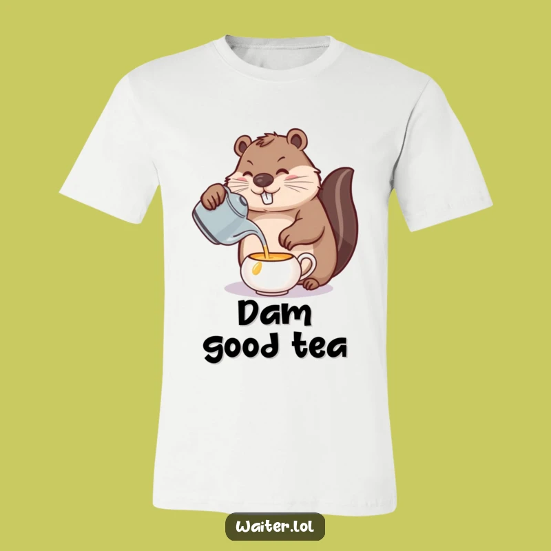 Funny Beaver Pouring T-Shirt: Master Your Day with Precision and Humor
