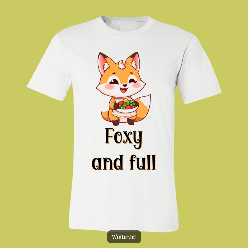 Funny Fox Chef Apron T-Shirt - Wear Your Culinary Creations!