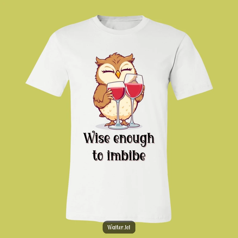 Funny Giggling Owl Winking T-Shirt: Wear Your Humor Like a Hooting Badge of Honor