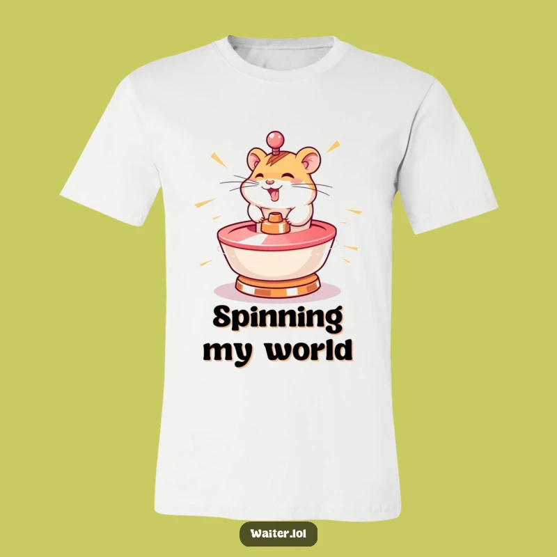 Funny Hamster Speed Tee: Giggling Fun T-Shirt for Fast Movers
