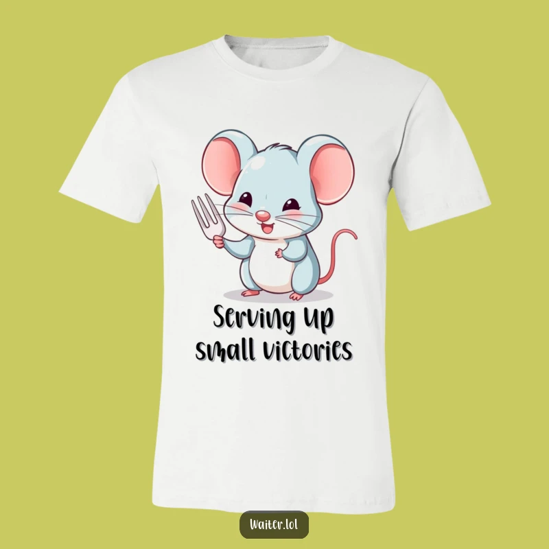 Funny Mouse Nodding T-Shirt: Wear Your Politeness with a Humorous Twist