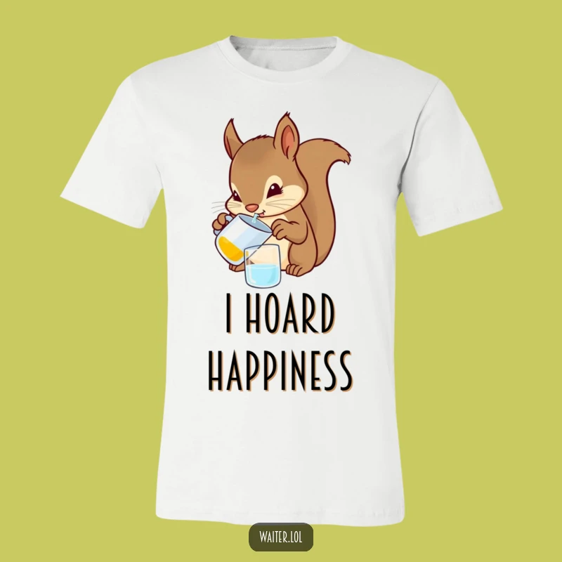 Funny Squirrel Bartender T-Shirt: Wear Your Love for Nature and Hilarious Drinks