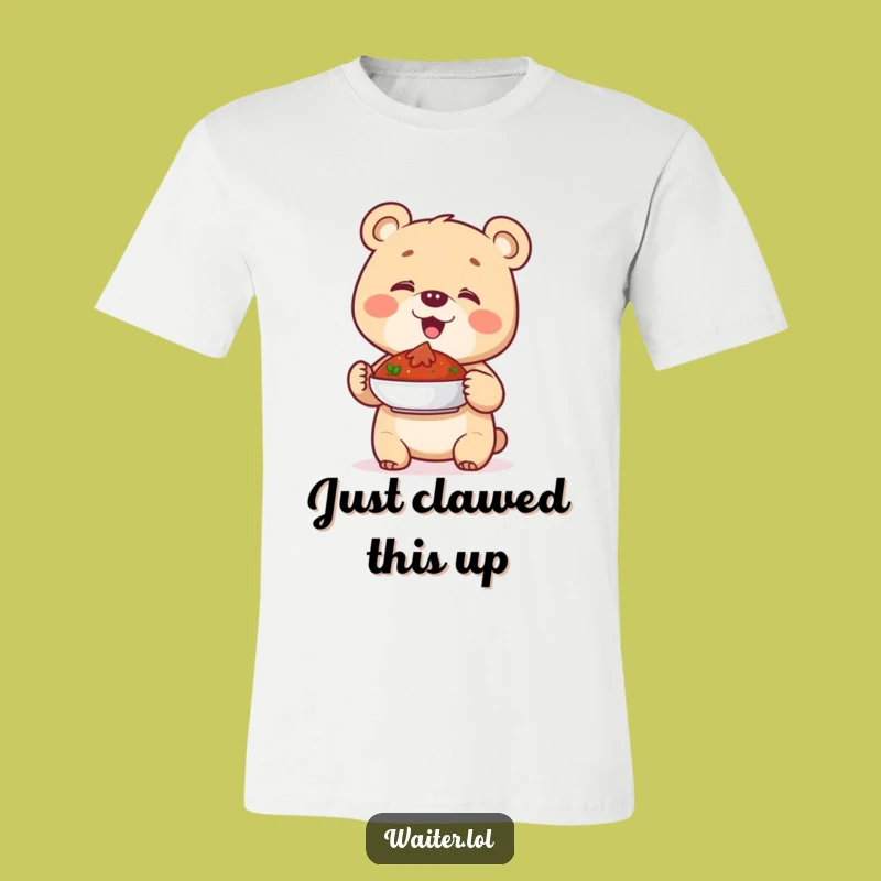 Funny Giggling Bear Cub Proudly Presents Shirt - Adorable & Hilarious Outfit!