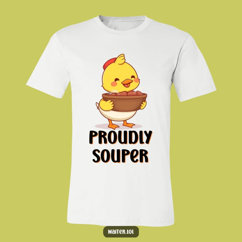 Funny Happy Duck Bowl T-Shirt: Wear Your Mealtime Pride Boldly
