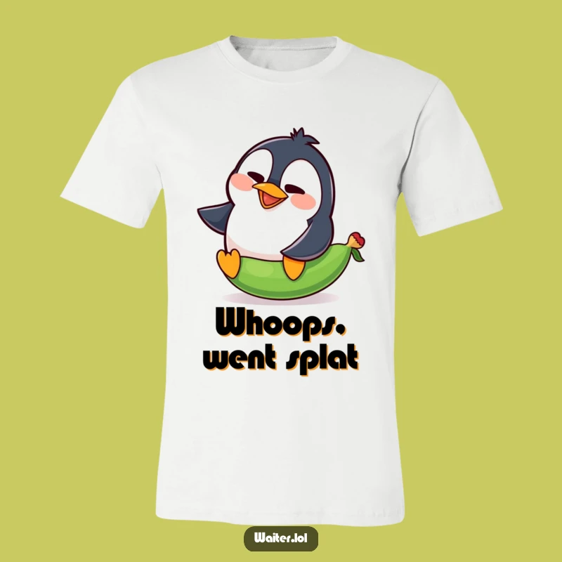 Funny Penguin Pea Slip T-Shirt: Comical Squawk Design For Laugh Lovers