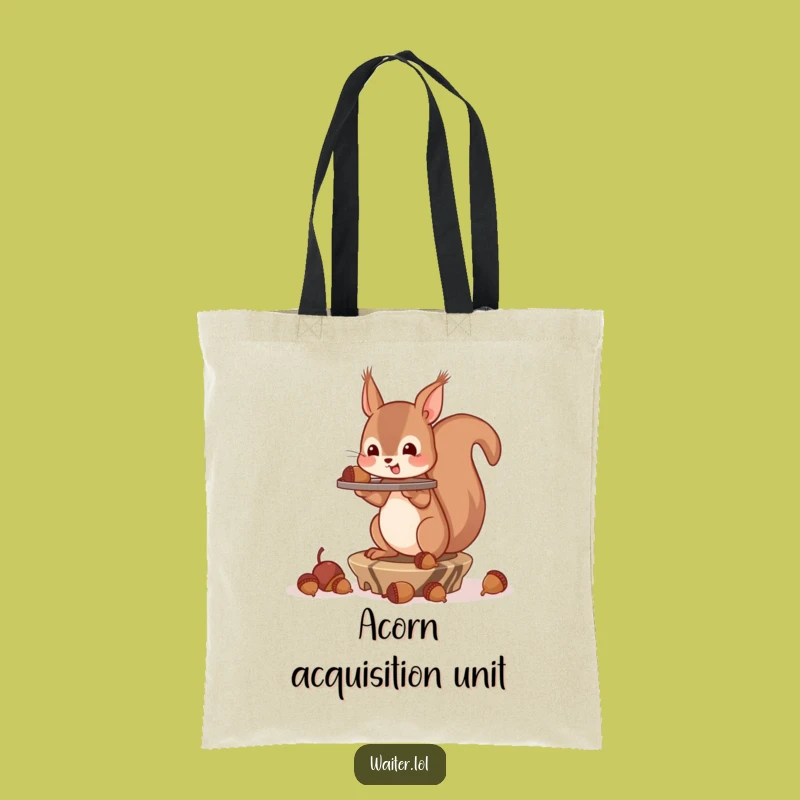 Funny Squirrel Acorn Tote Bag: Carry Your Laughs in Style!