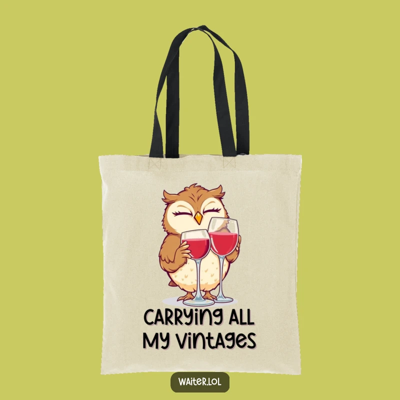 Funny Giggling Owl Tote Bag: Carry Your Laughs and Essentials in Style